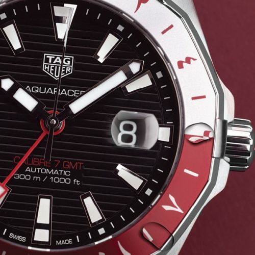 TAG Heuer Aquaracer 300M Calibre 7 GMT Stainless Steel / Qatar Limited Edition